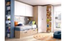 dormitorio puente armario de rincon compacto intermedio