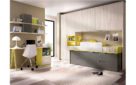 dormitorio puente con compacto gris