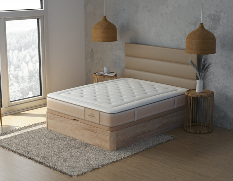 El colchón MUELLES LATEX representa la perfecta fusión entre dos tecnologías de descanso de última generación látex y muelles ensacados. Diseñado para ofrecer un equilibrio excepci