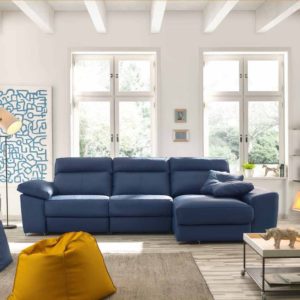 SOFÁ PIEL CON BRAZO ARCÓN